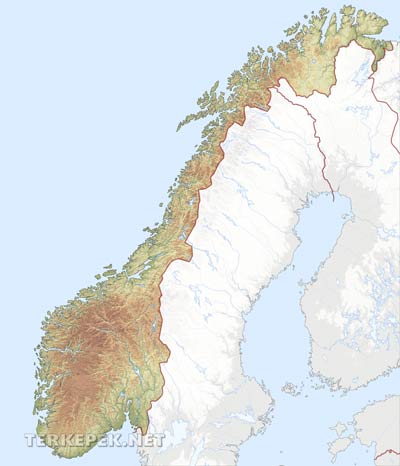 Norvégia felszíne