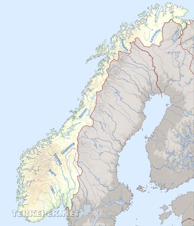 Norvégia vízrajza