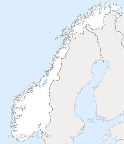 Norvégia vaktérkép